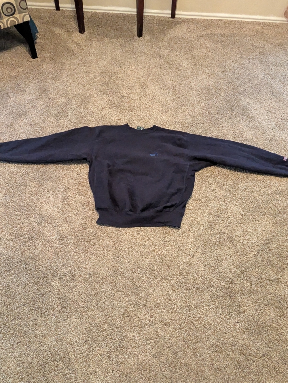 Vintage 90s MV Sport Proweave Sweatshirt Absolut Vodka Navy Heavyweight Large US